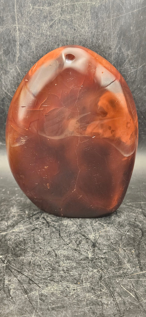 Carnelian agate free-form! 1 pound, 4 inches tall, 3 inches wide