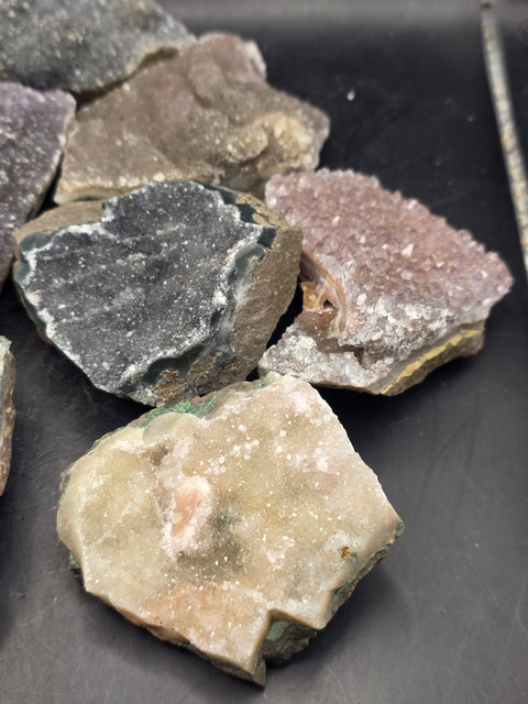 1 piece druzy rainbow amethyst cluster!