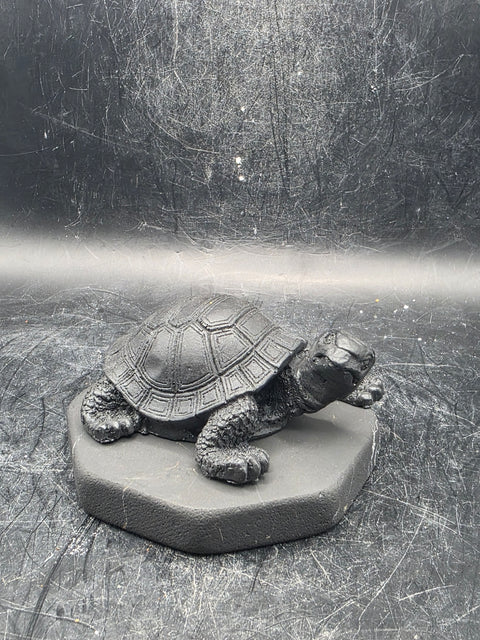 Shungite turtle! 2.9 inches by 2.9 inches, 6 ounces!