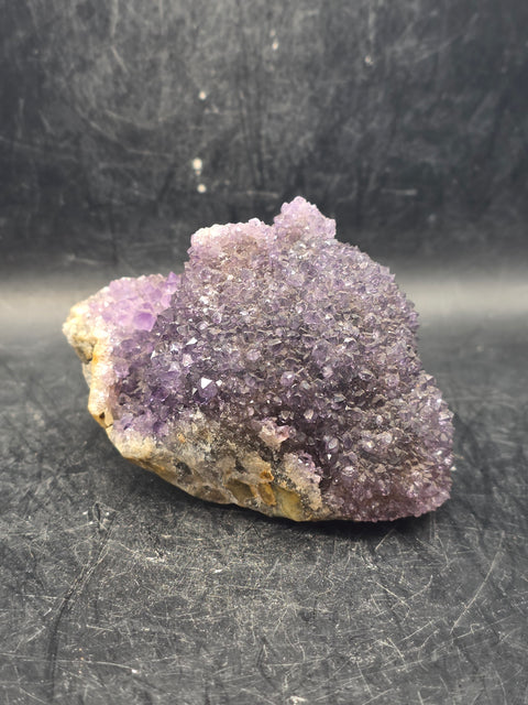Amethyst special formation cluster! 9 ounces, 3.5 by 2 inches