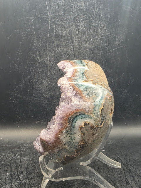 Druzy Amethyst heart! 1.3 pounds, 4 inches wide!