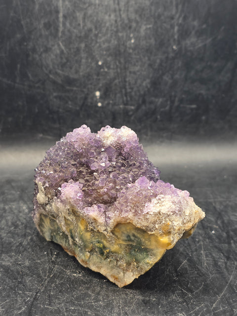 Amethyst special formation cluster! 9 ounces, 3.5 by 2 inches