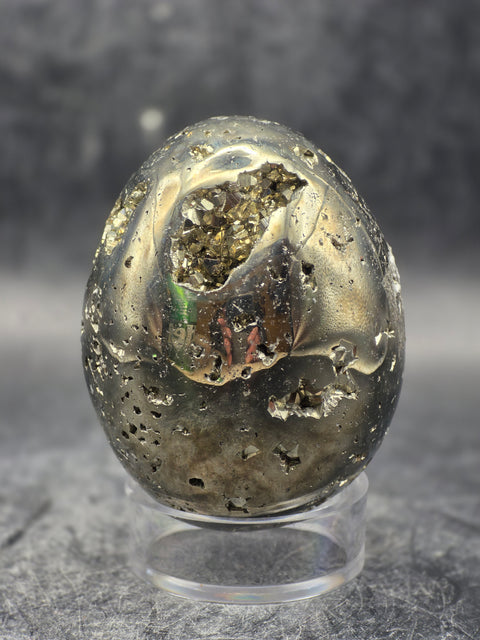 Pyrite egg! 7.7 ounces, 2.1 inches tall!