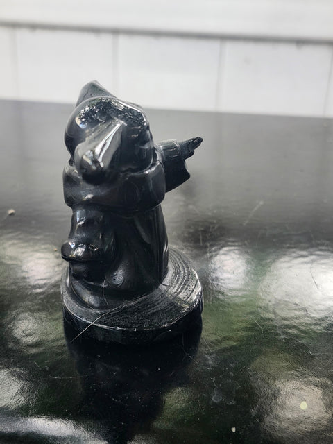 Black obsidian yoda! 3.9 ounces, 2.5 inches