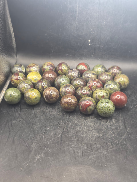 Mini 22mm, .8 inch dragon bloodstone sphere