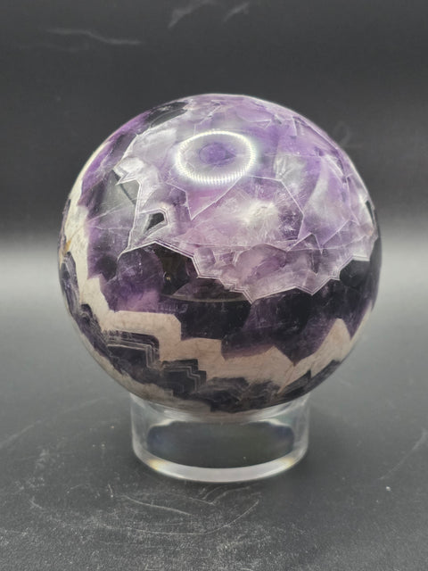 Dream amethyst sphere! 76.8mm, 3 inches, 1.6 pounds