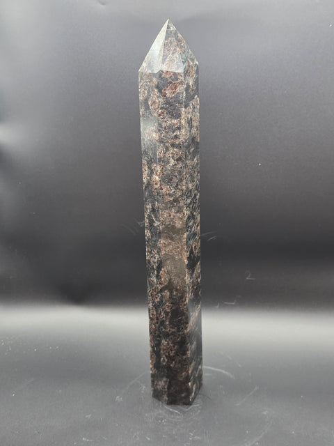 Jumbo arfvedsonite tower! 12 inches tall, 2.8 pounds