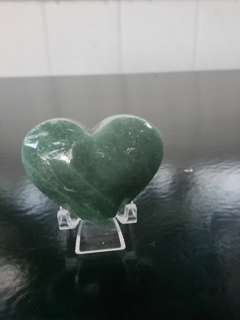 Green aventurine heart! 2.5 ounces, 2.3 inches