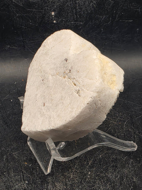 White pearl aura quartz heart! 4.7 ounces, 2.7 inches wide, 2.3" tall