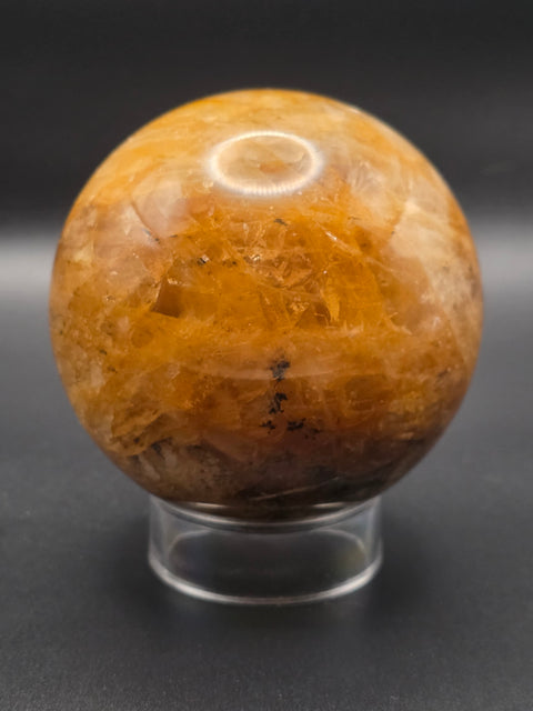 Large golden healer sphere! 79mm, 3.1 inches, 1.8 pounds