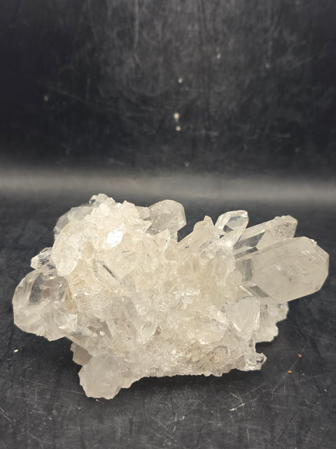 Clear quartz cluster! 10 ounces, 3.7 inches by 2.9 inches