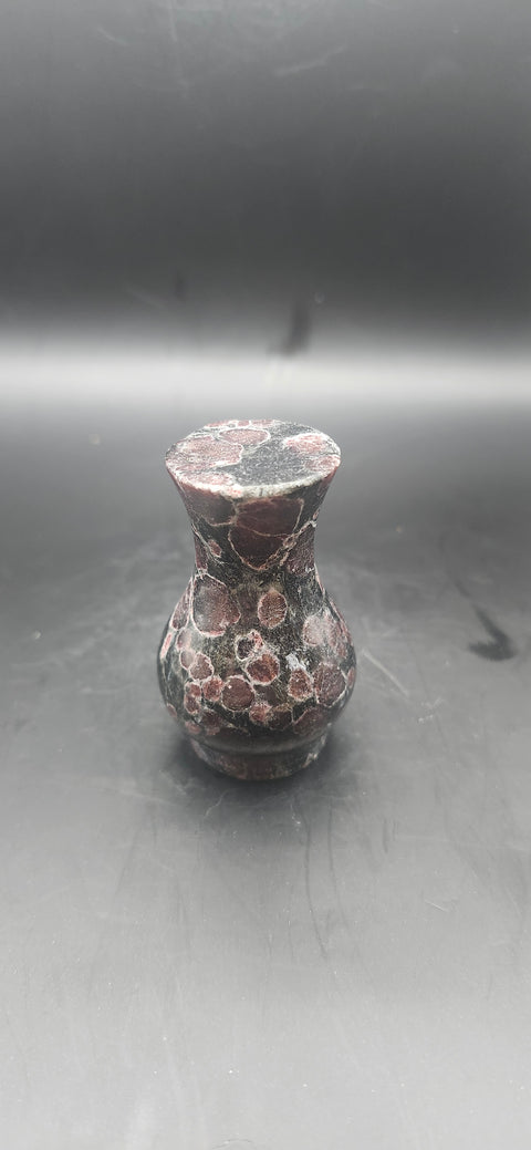 Astrophyllite garnet firework bowl and vase set!! 10 ounces