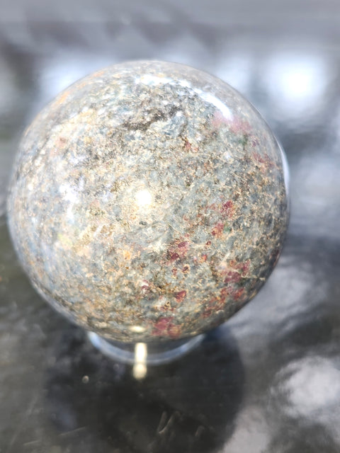 Ruby in kyanite sphere! 12 ounces, 57mm,2.24 inches