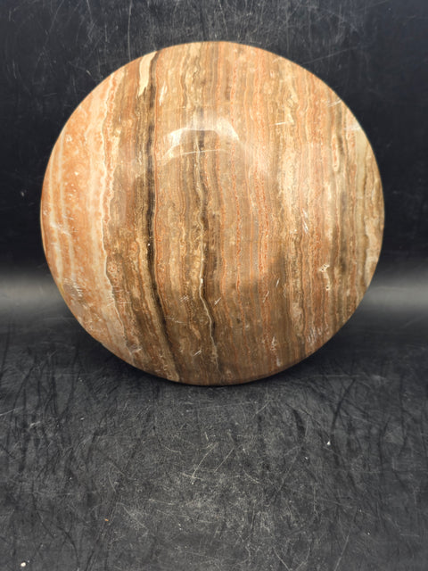 Large banded onyx bowl! 4.9 inches wide!