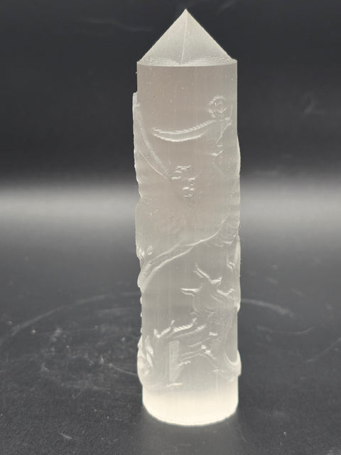 Phoenix selenite tower! 4.25 inches tall, 4 ounces