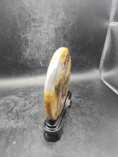 Natural Picture jasper slab with stand! 4.8 ounces, 3.5 inches