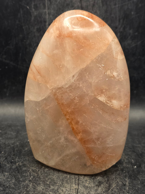 Red hematoid fire quartz free form! 1.3 pounds, 4.2 inches tall!