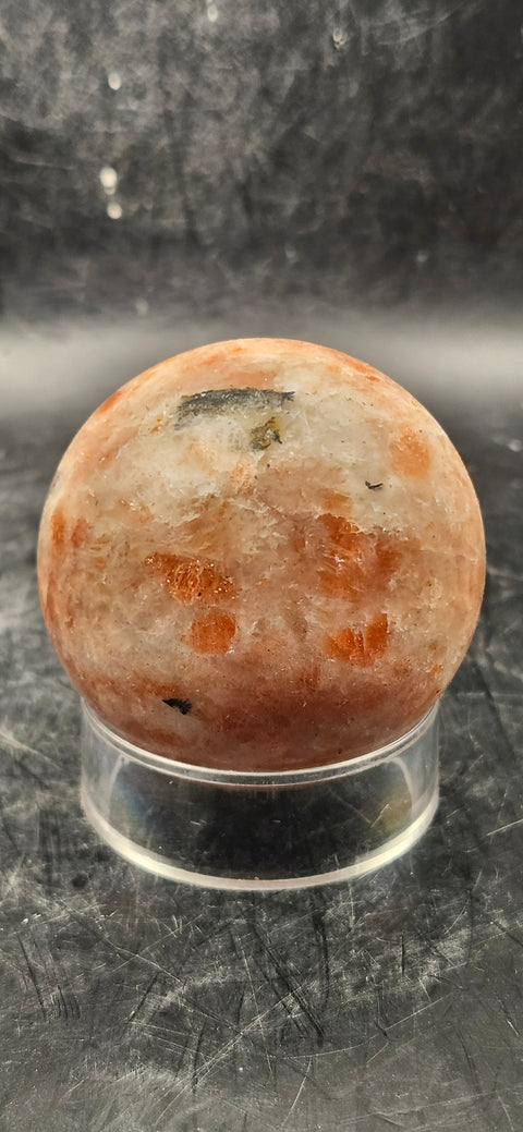 Sunstone sphere! 52.6mm, 2 inches, 7 ounces