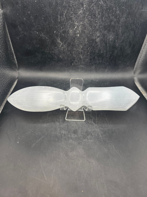 Double ended selenite knife! 7.5 inches long!