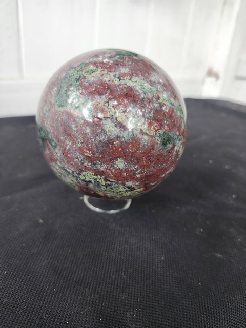 1.8 pound, 3.5 inch ocean jasper sphere