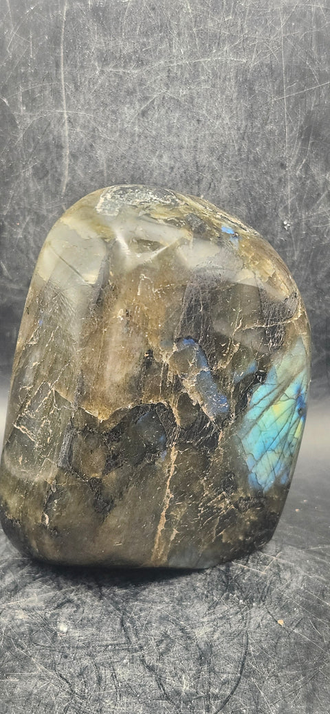 Labradorite free form! 1.1 pounds, 3.5 inches tall, 2.5 inches wide