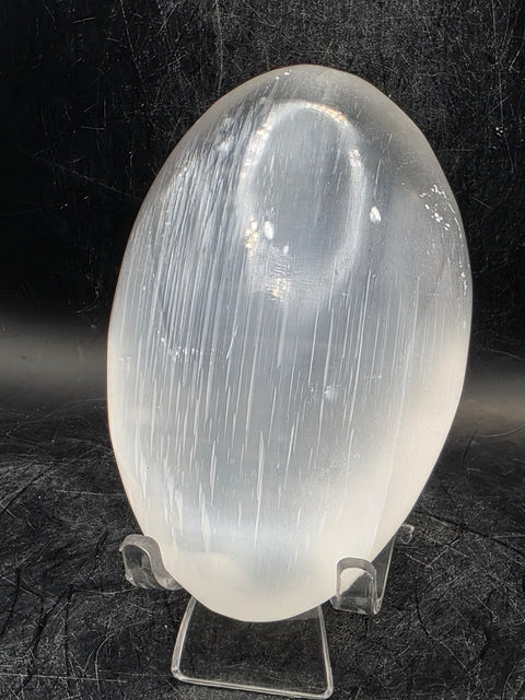 4 inch Selenite palm stone!! 7 ounces!