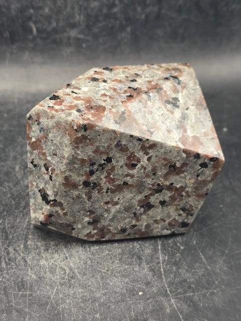 Flame stone "yooperlite" free form! 10.4 ounces, 2.7" wide, 2.4" tall