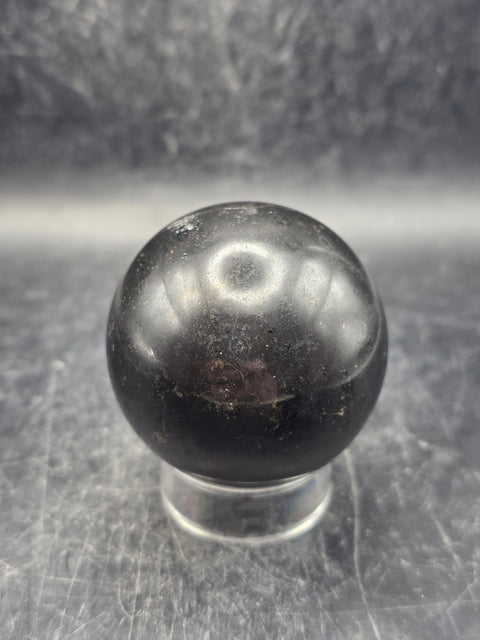 Black tourmaline sphere! 5.6 ounces, 46.9mm, 1.8 inches