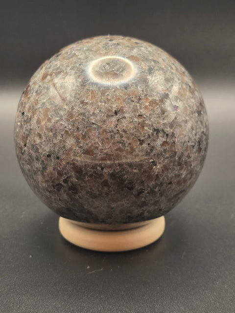 Large flame stone yooperlite sphere! 77.4mm, 3 inches, 1.6 pounds