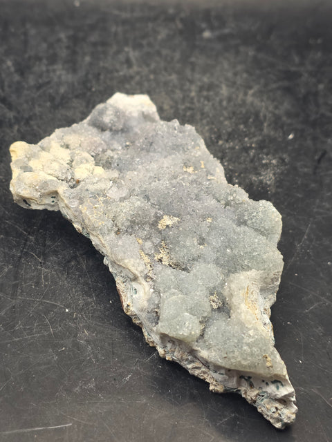 Amethyst flower formation plate! 3.7 ounces, 4.5 inches by 2.5 inches