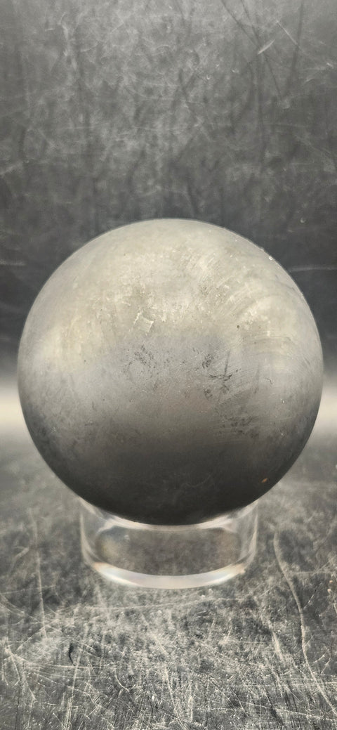 Shungite sphere! 72.3mm, 2.8 inches, 12 ounces!