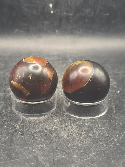 Polished Amber sphere! 1.2 inches, 30mm!