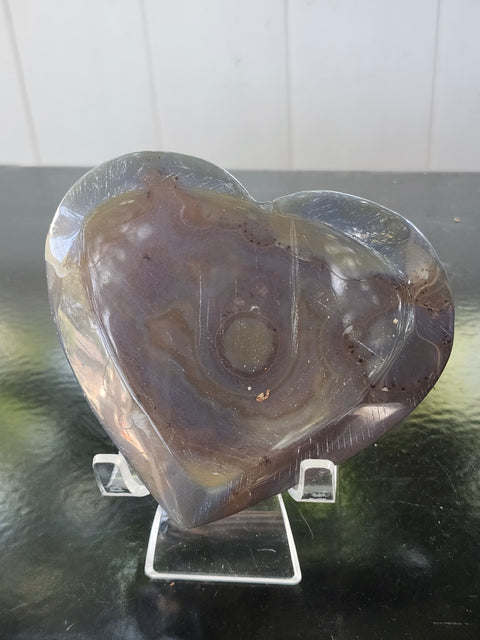 Agate heart! 12 ounces, 104.6mm wide, 4.12 inches