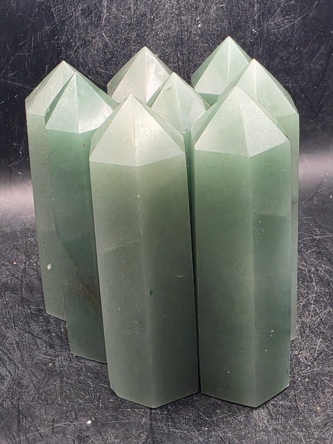 Green aventurine tower! 3.4 inches tall!