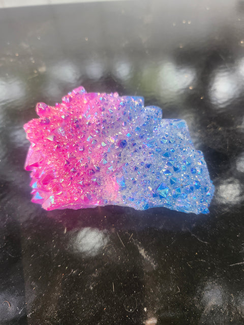 Blue and pink aura quartz 6.6 ounces