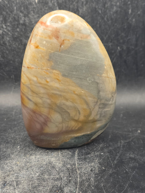 Polychrome jasper free form! 11.2 ounces, 3.4 inches tall, 2.5" wide