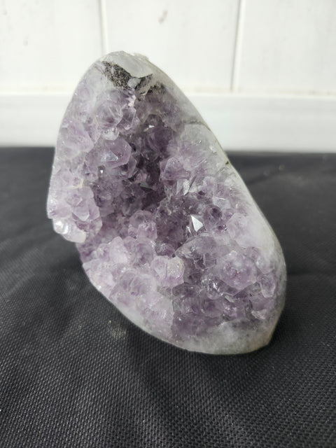1.3 pound, 4.5 inch tall amethyst geode free form