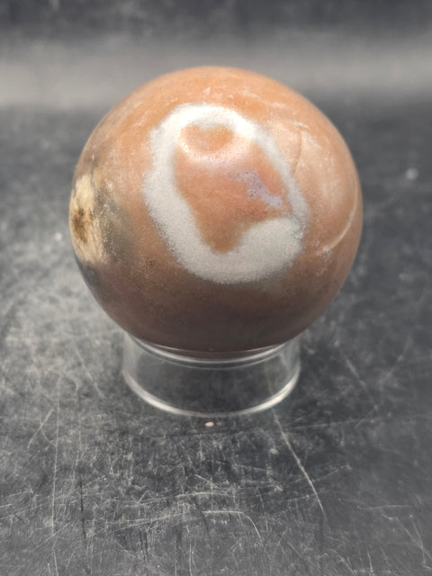 Ocean jasper sphere! 48.7mm, 1.9 inches, 5.6 ounces