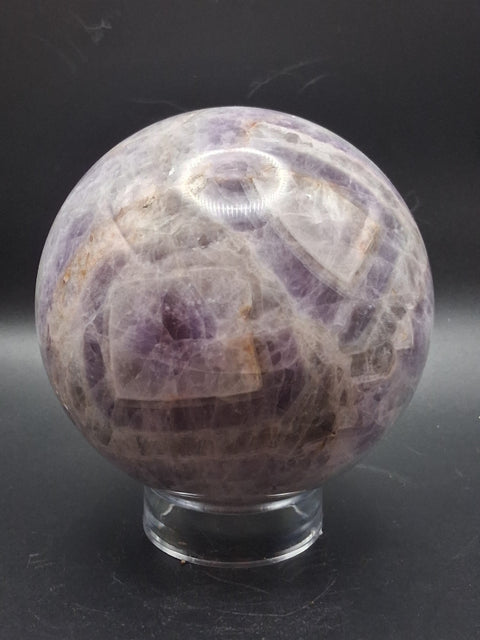 Jumbo dream amethyst sphere! 2.6 pounds, 91.6mm, 3.6 inches