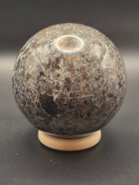 Large flame stone yooperlite sphere! 77.4mm, 3 inches, 1.6 pounds