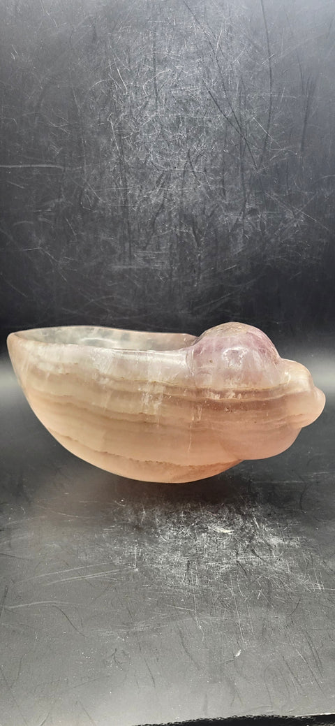 Florite conch shell offering bowl! 1.8 pounds, 5 inches by 4 inches