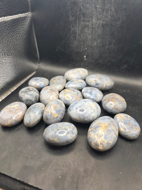 Blue opal palm stone! 1.5 too 2.1 inches!