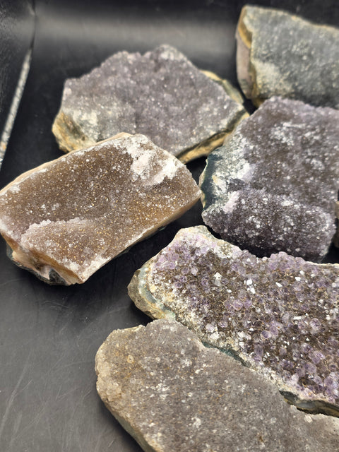 1 piece druzy rainbow amethyst cluster!