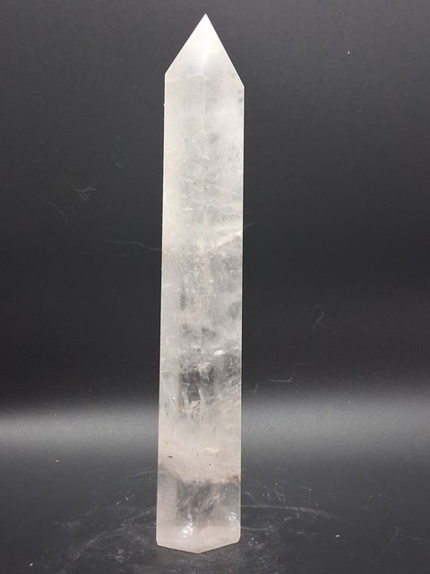 Clear quartz tower! 10 ounces, 7 inches tall