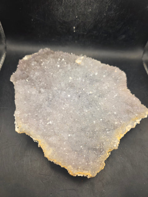 Amethyst flower formation plate! 1.8 pounds, 7.1 inches tall, 6.1" wide