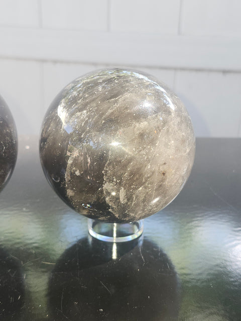 Smoky quartz sphere! 1.9 pounds, 79mm, 3.1 inches
