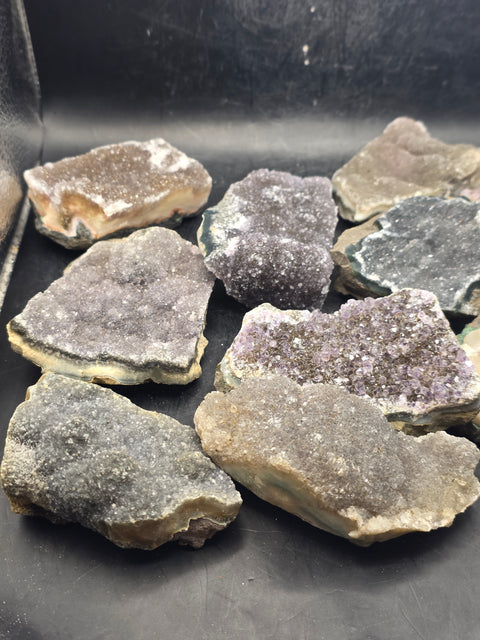 1 piece druzy rainbow amethyst cluster!