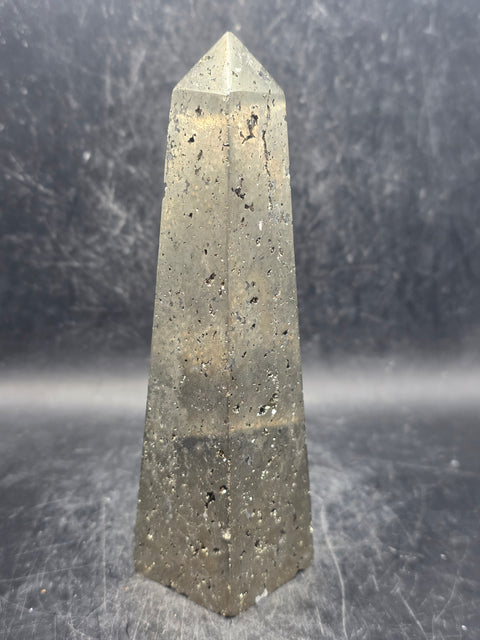 Pyrite tower! 12 ounces! 5 inches tall!