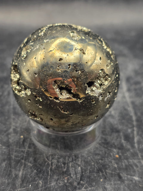 Pyrite sphere! 44.5mm, 1.7 inches, 6.9 ounces