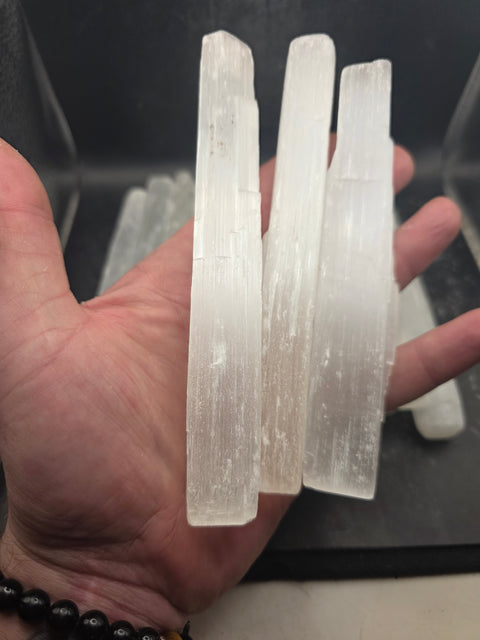 Large 5.5 inch raw selenite stick!